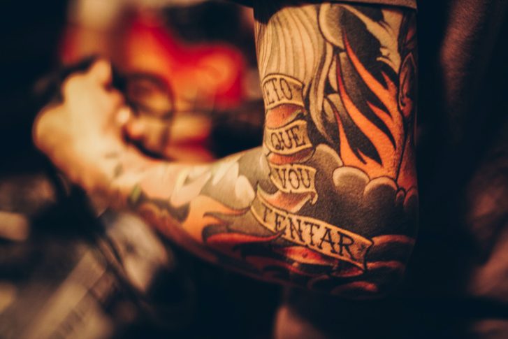 Tattooed arm