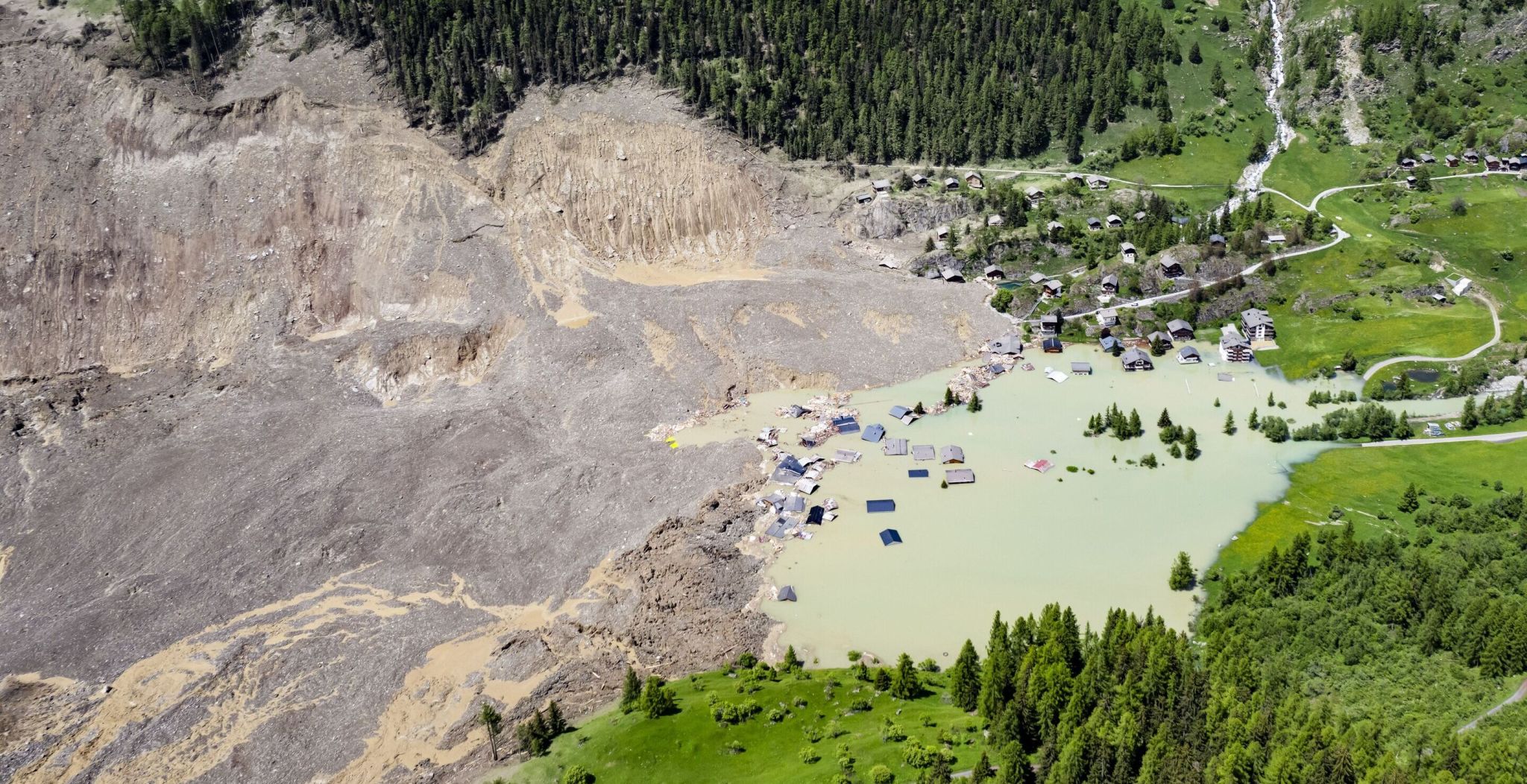 Swiss Town Buried After Massive Glacier Collapse
