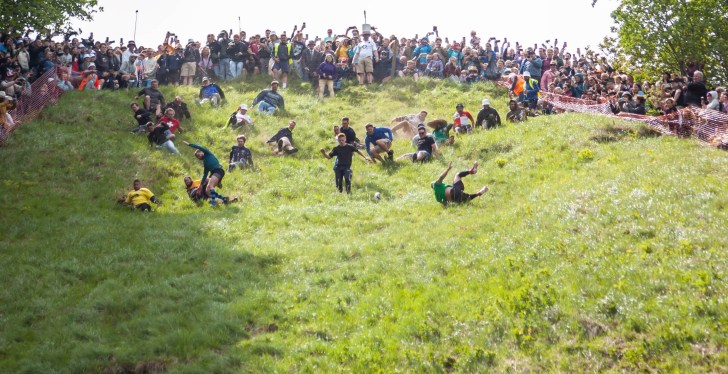 Man Dressed As Wizard Goes Somersauting Down Steep Hill See Outrageous Video