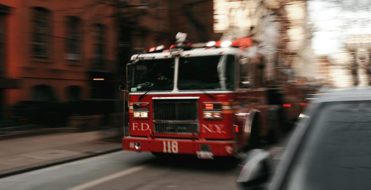 Man Steals Firetruck And Crashes Into Multiple Cars