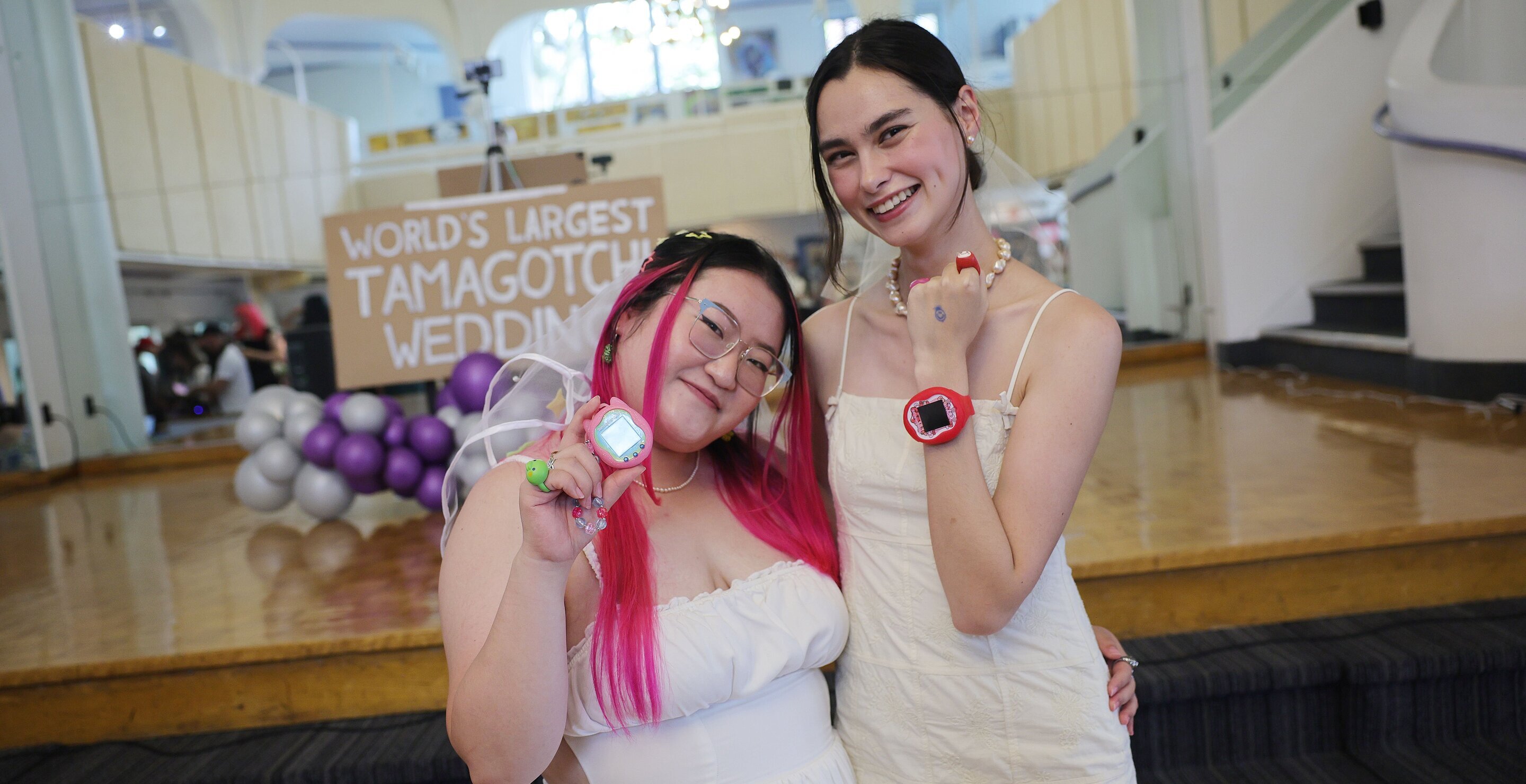 Club Holds World's Largest Tamagotchi Wedding In Record Attempt